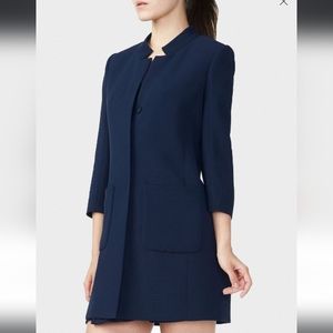 Armani Exchange textured long blazer